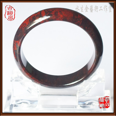 【【桂林古韵风】供应桂林红碧玉 鸡血石手镯 玉镯 天然矿石】价格,厂家,图片,玉石工艺品,临桂县古韵风雕刻工艺品销售部-
