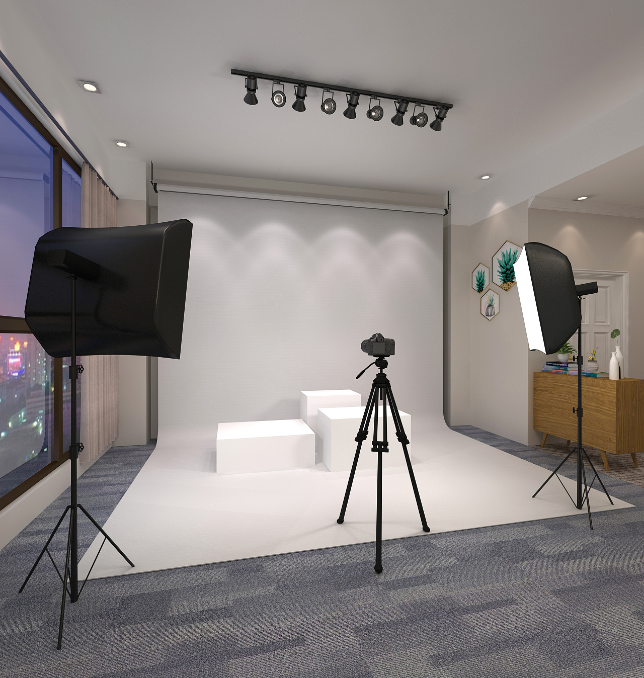 刁欧巴摄影工作室 创意与功能兼具的室内空间设计